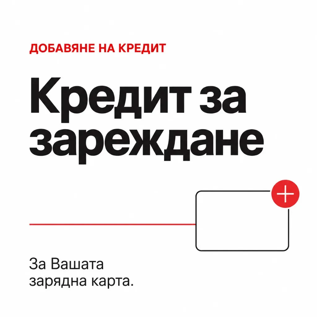 Първоначален кредит за карта за зареждане